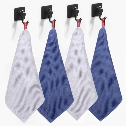 Microfiber Kitchen Towels, 6 Pack, 12 x 12 Inch, Ultra Absorbent