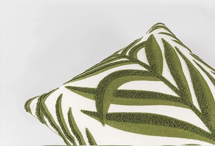 Lently Set of 2 Cotton Linen Embroidery Throw Pillow Case Covers