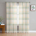 Sheer Curtains 108 Inches Long 2 Panels Set for Living Room, Farmhouse