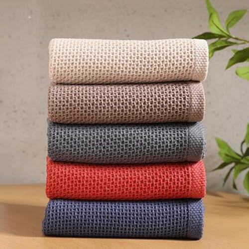 Microfiber Cleaning Cloth, 6 Pack Waffle Weave 100% Cotton Reusable