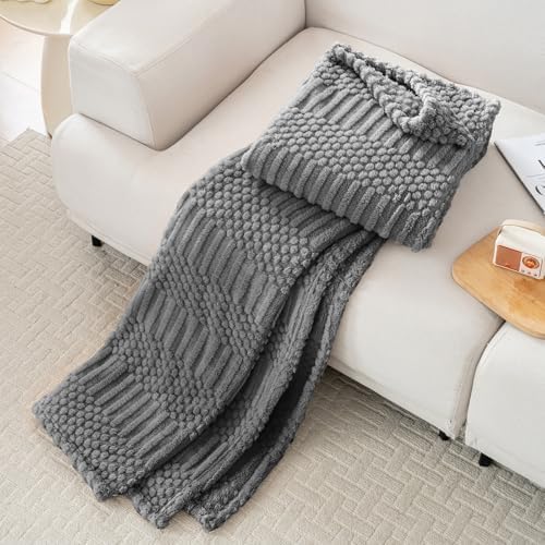 90x104 Inch Grey King Size Blanket - Soft & Fluffy Fleece, Neutral Tan