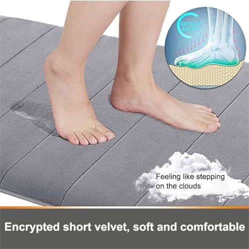Bathroom Rugs Sets 2 Piece Thick Bath Rug Carpet Memory Foam Bath Mat