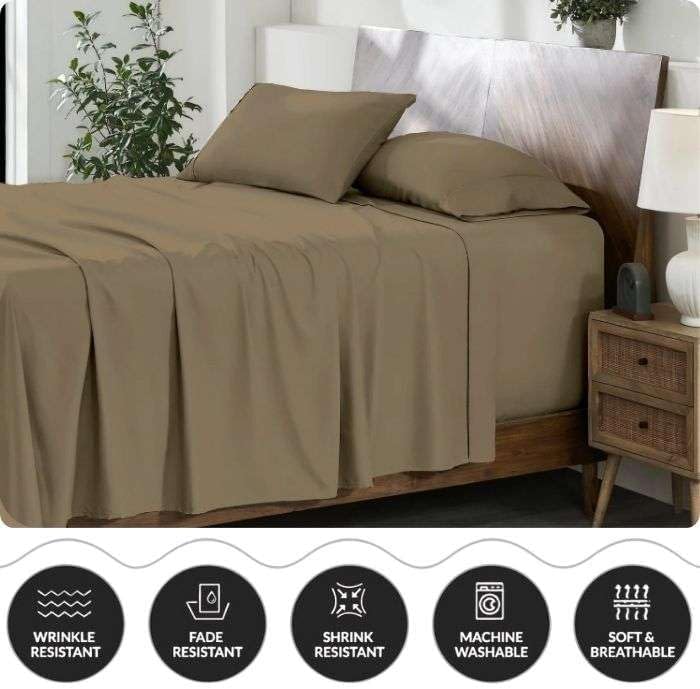 Extra Deep Pocket Sheets - Twin XL 4 Piece Sheet Set - Extra Deep Bed
