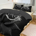 Realistic Dewdrop Rose Duvet Cover King 3Pcs, Breathable Microfiber