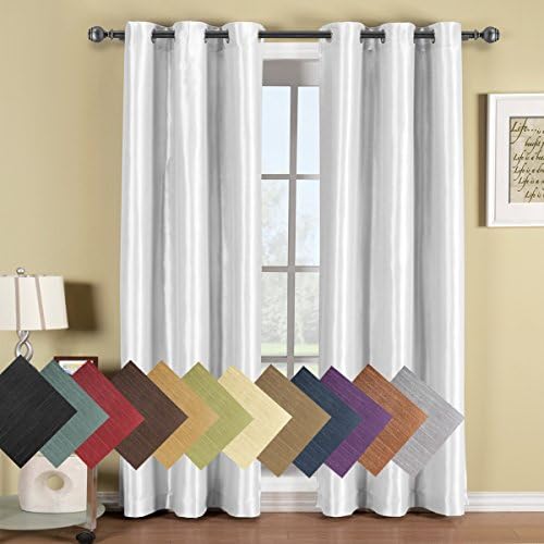 Royal Hotel Soho Blackout Curtains, 42 x 63, 2 Panels, Ivory