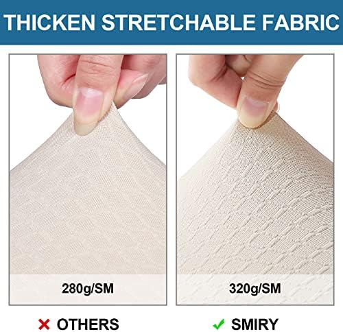 Smiry Waterproof Seat Covers for Dining Room Chairs, Set of 4