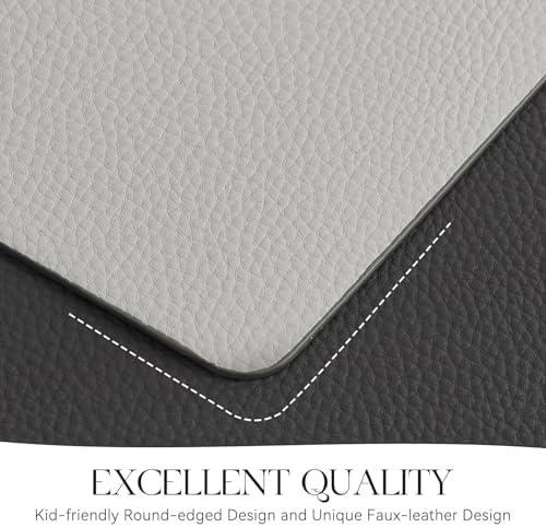 MOSAYT Vinyl Placemats Set of 4, Heat Resistant Place Mats 100%