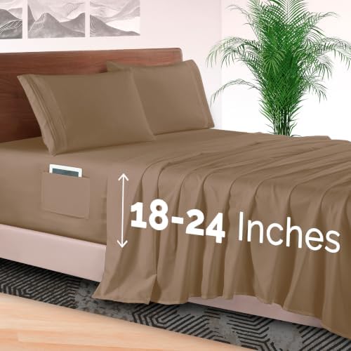 Elegant Comfort 4-Piece Bed Sheet Set - Luxury Bedding 1500 Premium