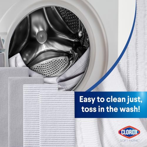 Clorox Kitchen 4 Towel Set - 100% Cotton Quick Dry Soft Absorbent