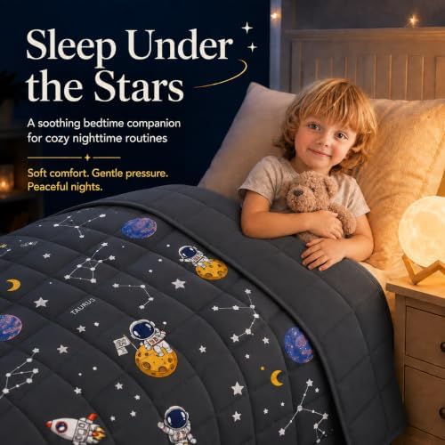Weighted Blanket 10lbs, 40"x60", Soft Space Small Cooling Heavy