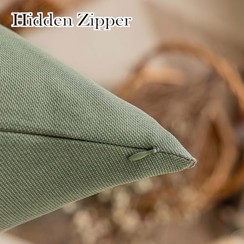 Demetex Outdoor Throw Pillow Covers 18x18 Set of 4 Waterproof Square