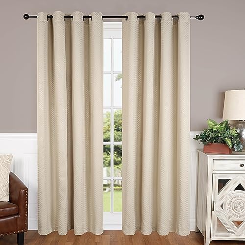 BNM Room Darkening Blackout Curtain Panels with 8 Grommets, Perfect