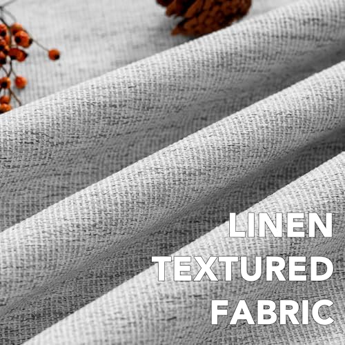 H.VERSAILTEX Pinch Pleated Full Blackout Curtains Linen Blended