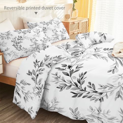 Duvet Cover King 102" x 87" Size - Reversible Minimalist Retro