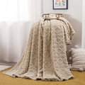 Sherpa Fleece Throw Blanket for Couch,Lightweight Comfy Textured