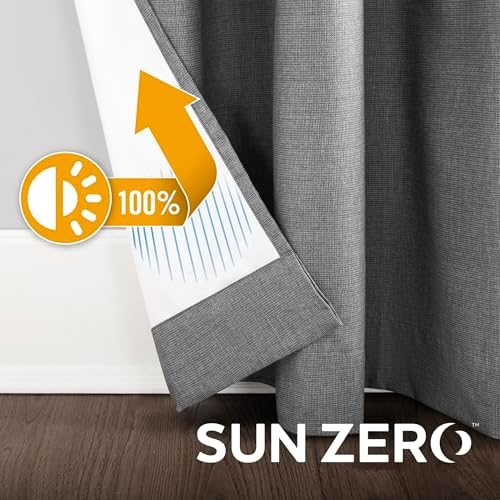 Sun Zero Columbia 2-Pack Thermal Energy Saving 100% Blackout Grommet