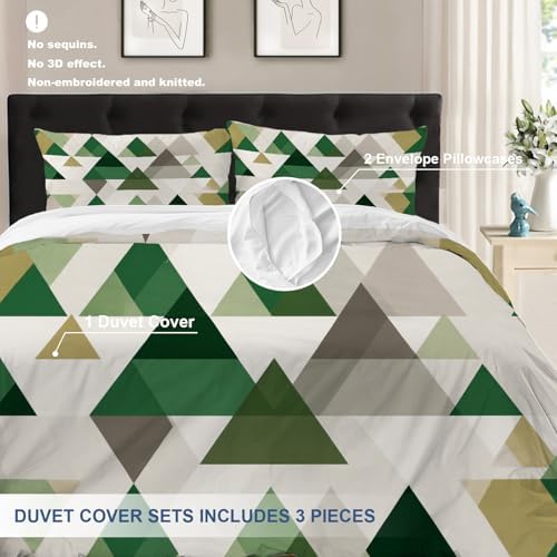 Batmerry Geometric Abstract King Size 100% Cotton Duvet Cover Sets