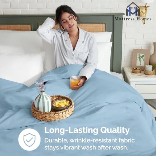 King Size Flat Sheets Only- Hotel Quality Luxury Single Wrinkle Free &