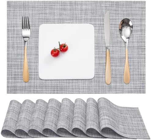 Myir JUN Placemats Set of 8 Kitchen and Dining Table Placemats