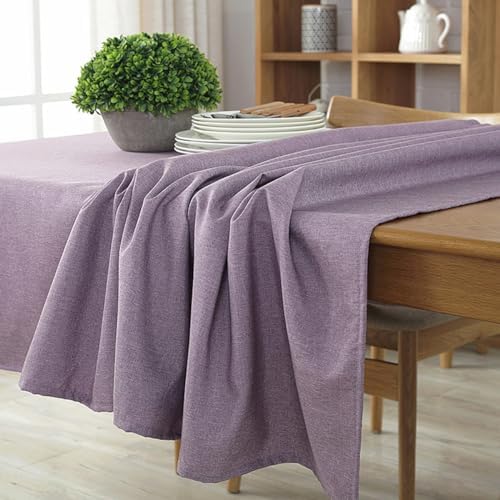 JAELA Rectangular Tablecloth, Cotton Linen Tablecloths Washable Table