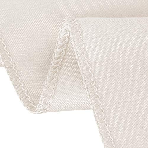 LinenTablecloth 70-Inch Round Satin Tablecloth Beige