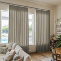 TWOPAGES Dark Gray Pinch Pleated Curtains 108 Inches Long for Living