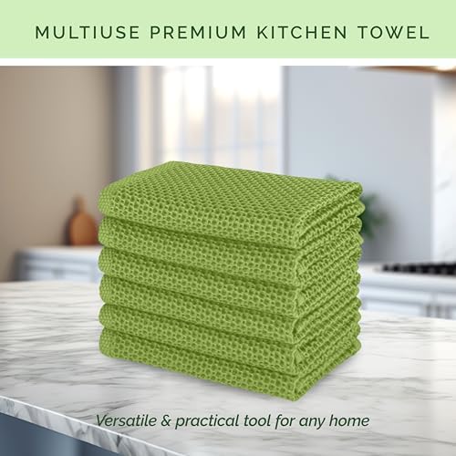 Elegant Comfort 100% Turkish Cotton 12-Pack Waffle Premium Kitchen