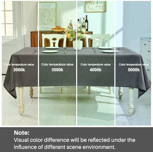 IVAPUPU Textured Linen Rectangle Table Cloth, Dark Grey, 60 x 120 Inch