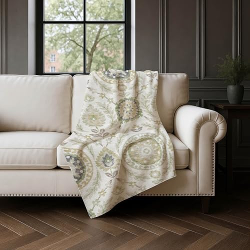 Addison Rugs ASB751 Ivory 50" x 70" Oversized Sherpa Throw Blanket