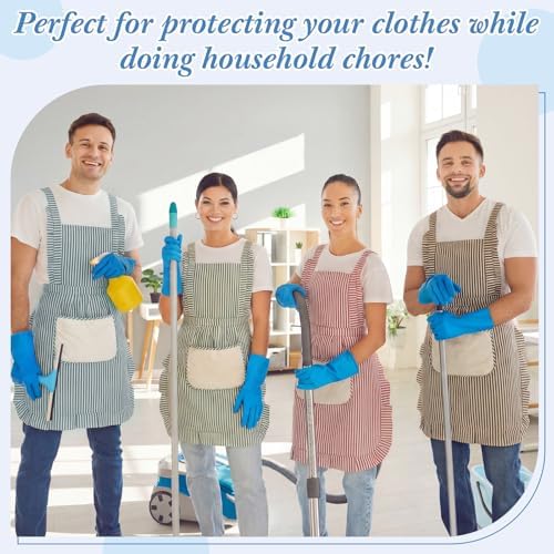 Cooking Aprons for Women with Pockets Adjustable Soft Kitchen Apron