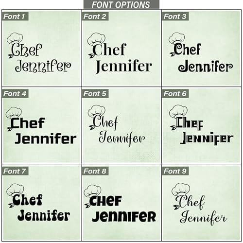 7th Hill Custom Aprons for Women and Men, Personalized Chef Apron