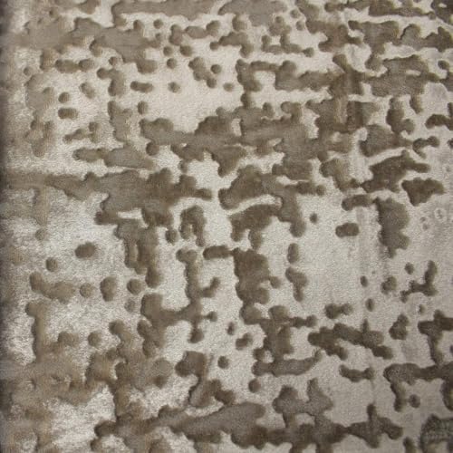 Allendale Taupe Crushed Velvet Wedding Tablecloth, Premium Polyester
