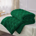 Anysay Knitted Weighted Blanket for Adult, Chunky Knit Throw 50''*60''
