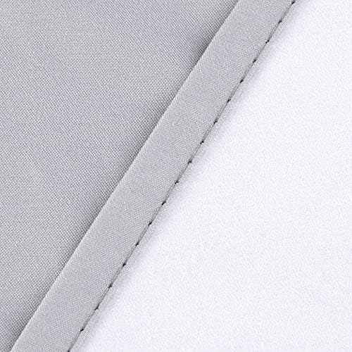Rod Pocket 100% Blackout Curtains 63 inch Long for Bedroom - Window