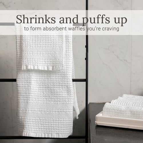 GILDEN TREE Waffle Hand Towels for Bathroom Quick Dry Towel Super