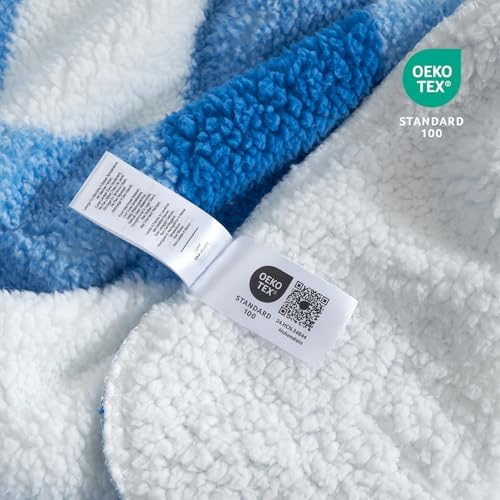 Cozy Bliss Luxury Sherpa Throw Blanket for Couch, Premium Reversible