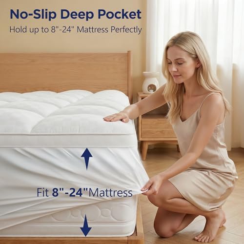 Mattress Topper Queen 4 Inch Dual Layer Memory Foam