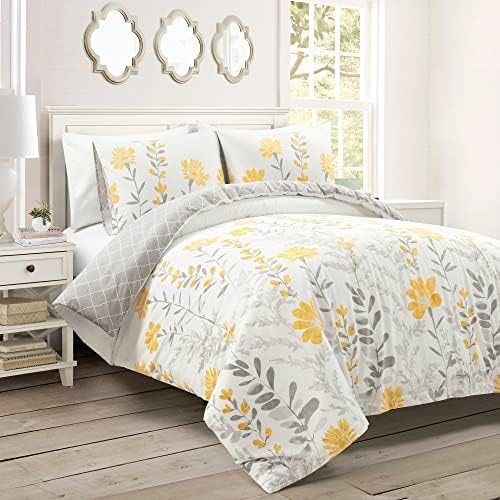 Lush Decor Aprile Reversible Soft Cotton Duvet Cover, 3 Piece Set