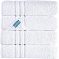 Litanika Linen 4 Piece Bath Towels, 100% Cotton Quick Drying Towels