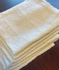 60 Pieces New White COMMERICAL Towels WASH Cloth 12X12 inches 12OZ/DZ