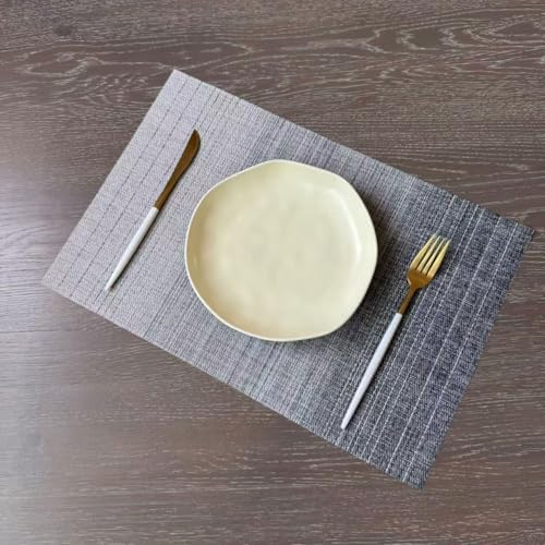 Zupro Placemats Set of 4 Woven PVC18 x12 Everyday use