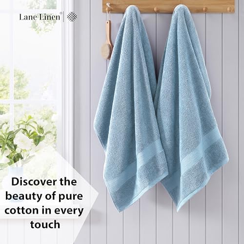 LANE LINEN Large Bath Sheet Soft Absorbent Quick Dry 4 Pack - Allure