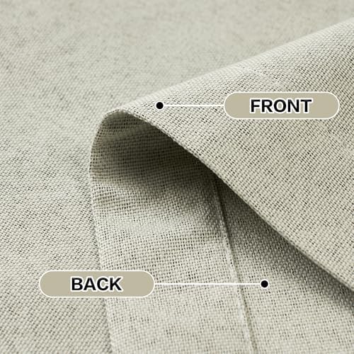 DONREN 100% Blackout Curtains 108 Inches Long Thermal Insulated, Soft