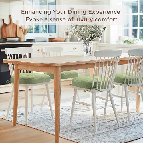Codi Dining Chair Cushions 2 Pack, Thick Memory Foam Kitchen Seat Pads