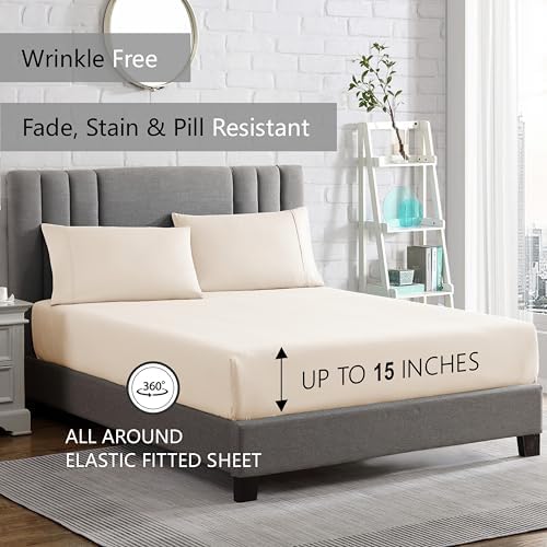 American Home Collection Twin XL Sheet Set - Ultra-Soft Microfiber