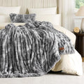 Cozy Bliss Double-Sided Soft Faux Fur Throw Blanket,60"x80", ie-Dye