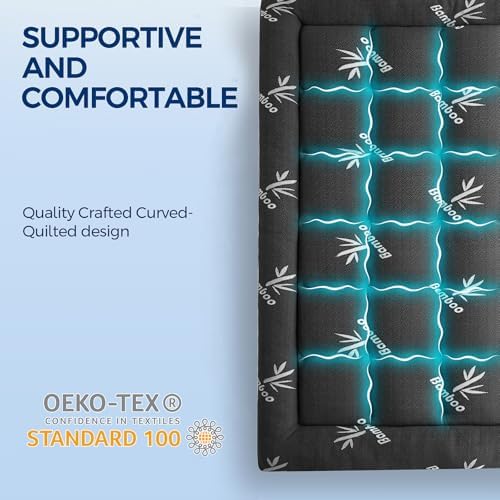 SakuraHome Queen Size Mattress Topper,Extra Thick Pillow Top Mattress