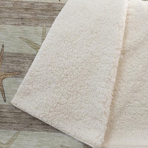 Addison Rugs ASB191 Tan 50" x 70" Oversized Sherpa Throw Blanket