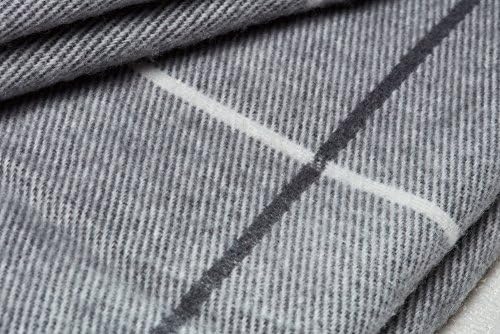 Arus Acrylic Highlands Collection Queen Size Throw Blanket Gray, 60x80