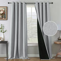 H.VERSAILTEX 95% Boho Blackout Curtains for Bedroom, 96 Inch, Heather